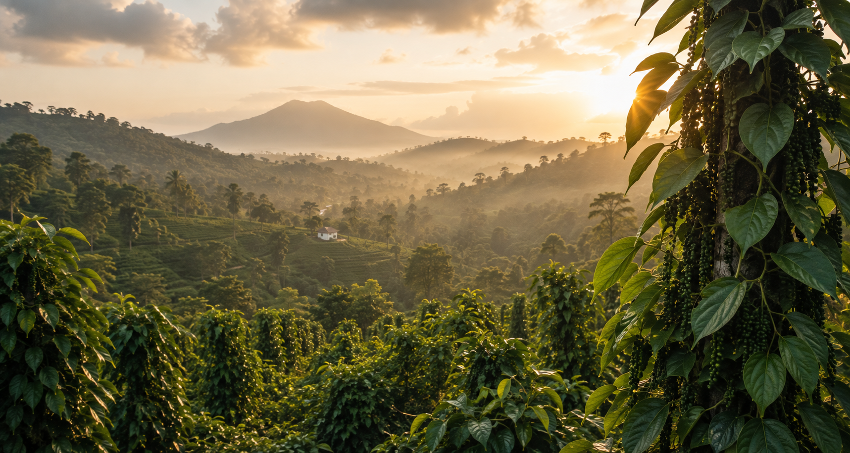 Kerala Spice Plantation Landscape Origin